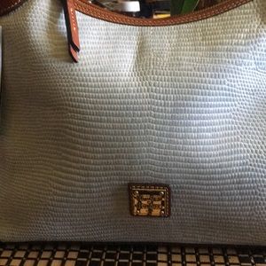 Dooney &bourke purse blue and white
